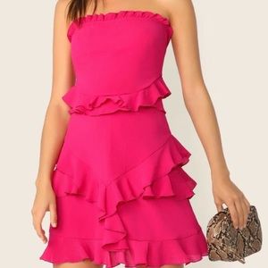 A beautiful pink dress